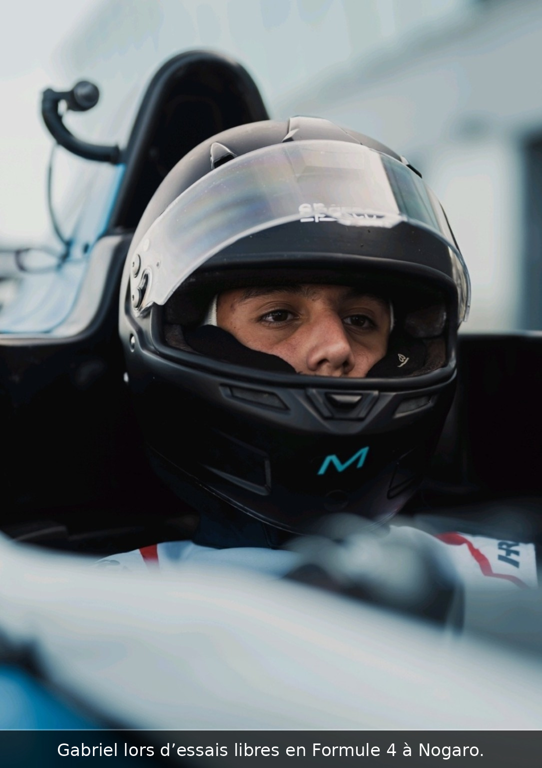 Gabriel Legrand au volant d'une Formule 4