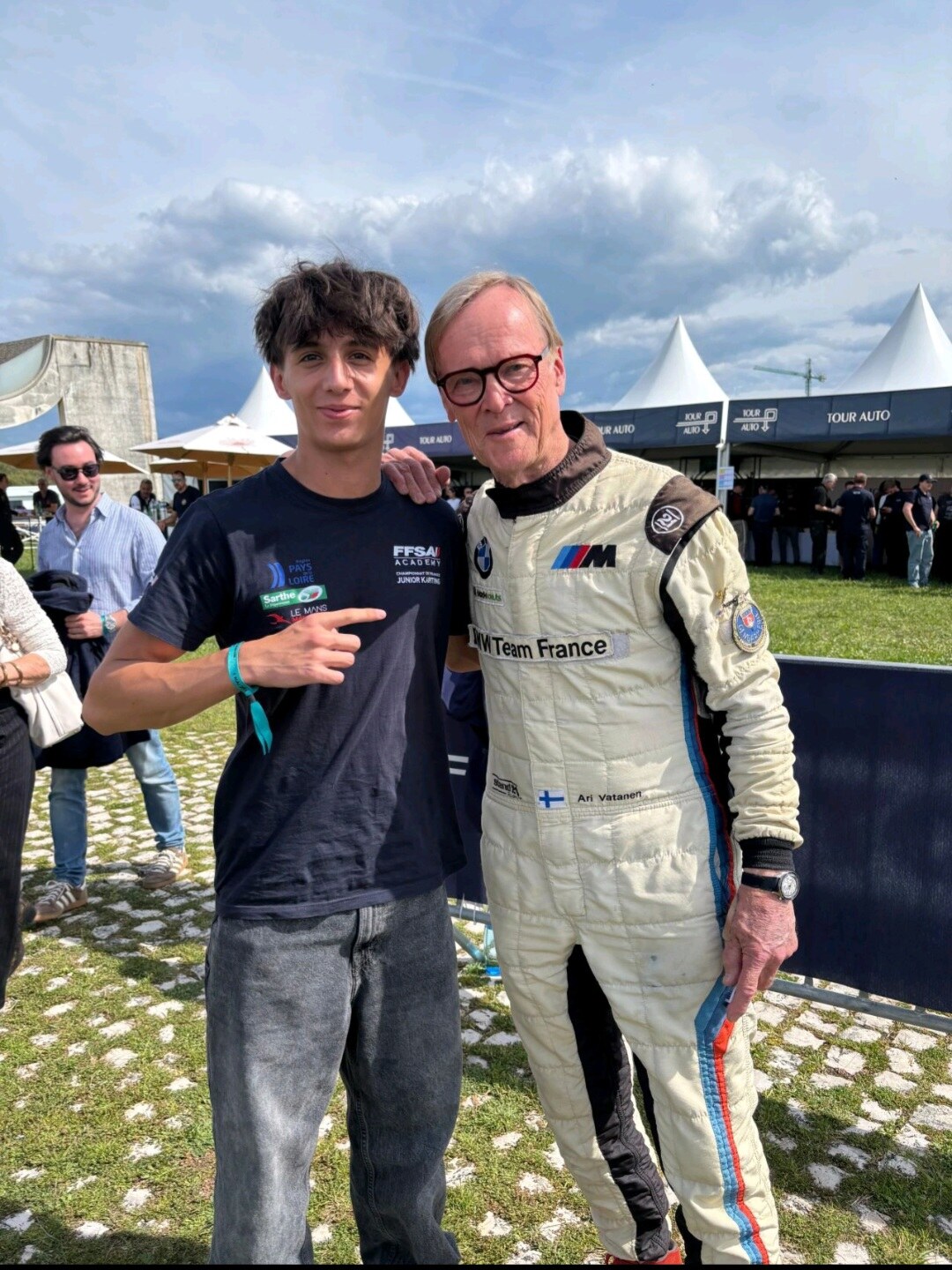 Gabriel Legrand avec Ari Vatanen